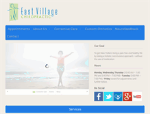 Tablet Screenshot of eastvillagechiropractic.com